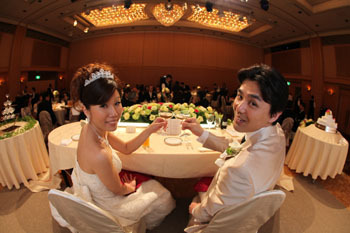 ウェディングドレスショップアトリエアンのブログ ドレスはジュエル 横浜ベイシェラトンで結婚式でした 第二弾
